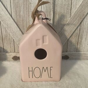 Rae Dunn Home Birdhouse in Light Pink